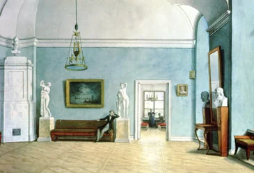 Neoklassizistisches Interieur, ca. 1820